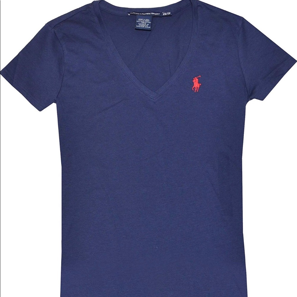 Ralph Lauren V Neck Blue